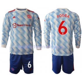 Maillot de Foot Manchester United Paul Pogba 6 Extérieur 2021-22 Manches Longues - Enfant